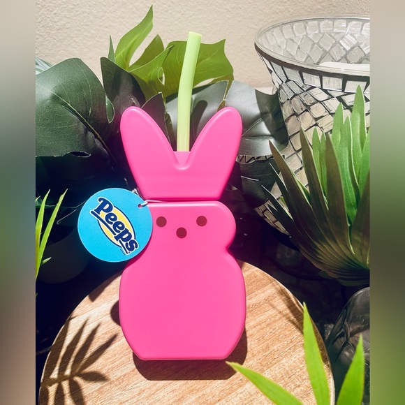 Pink Peeps Easter ZAK! Tumbler Cups with Straw Set of 2- Target - Picture 4 of 10